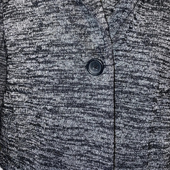 Gap women’s Medium blazer jacket coat black grey business stretch long sleeve - Picture 4 of 7